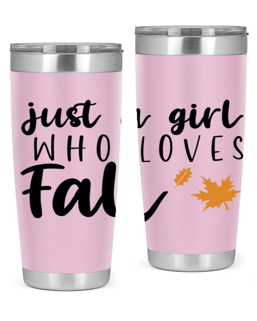 Just A Girl Who Loves Fall 380#- fall- Tumbler
