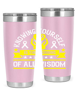 Knowing yourself is the beginning of all wisdom Style 38#- self awareness- Tumbler