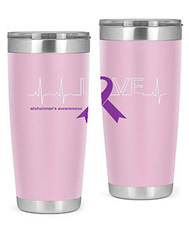 LOVE Gifts for Survivors National Alzheimers Awareness 191#- alzheimers- Tumbler