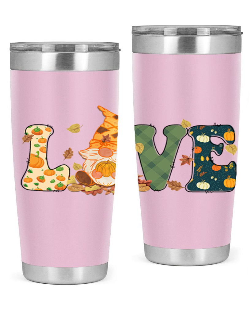 LOVEFallAutumnGnome 415#- fall- Tumbler