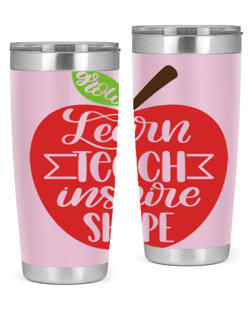 Learn Teach Inspire Shape Style 68#- teacher- tumbler