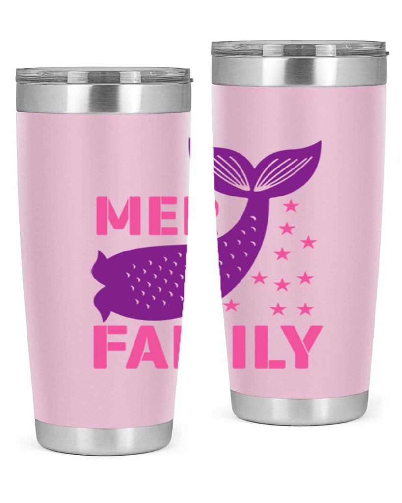 Mer Family 327#- mermaid- Tumbler