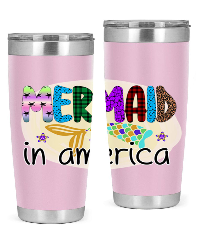 Mermaid In America 419#- mermaid- Tumbler