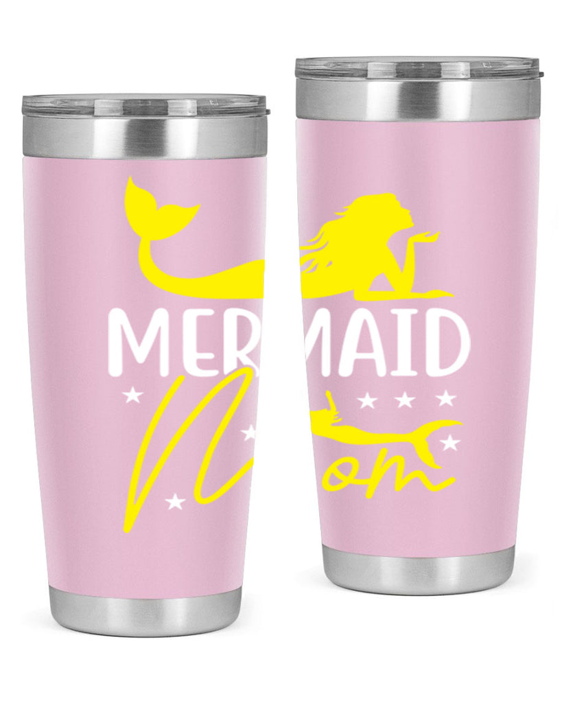 Mermaid Mom 370#- mermaid- Tumbler