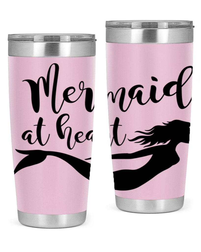 Mermaid at heart 395#- mermaid- Tumbler