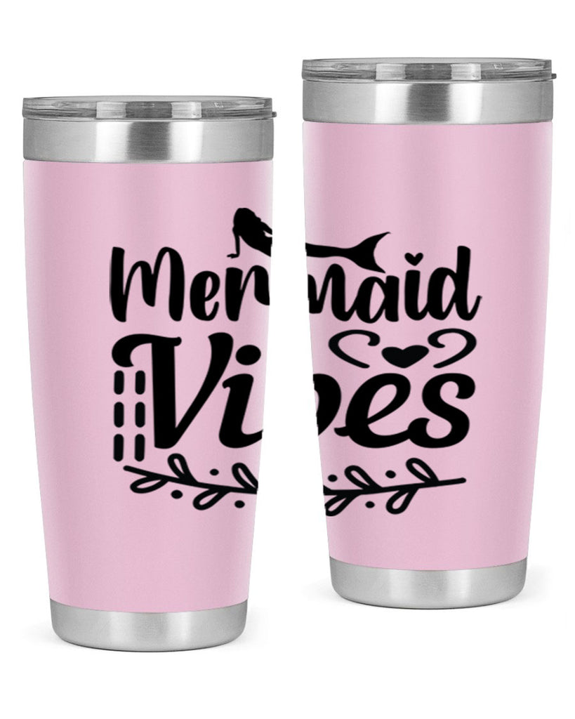 Mermaid vibes 454#- mermaid- Tumbler