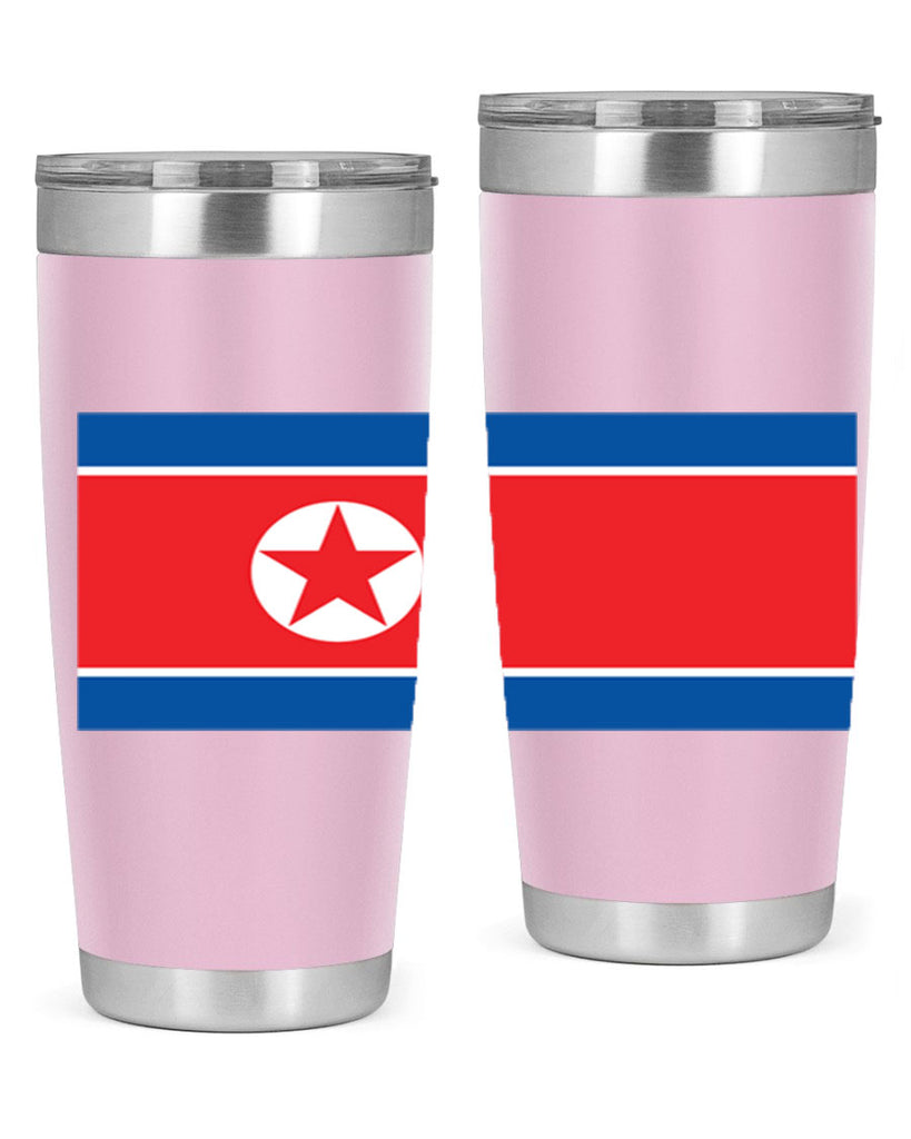 North Korea 70#- world flags- Tumbler