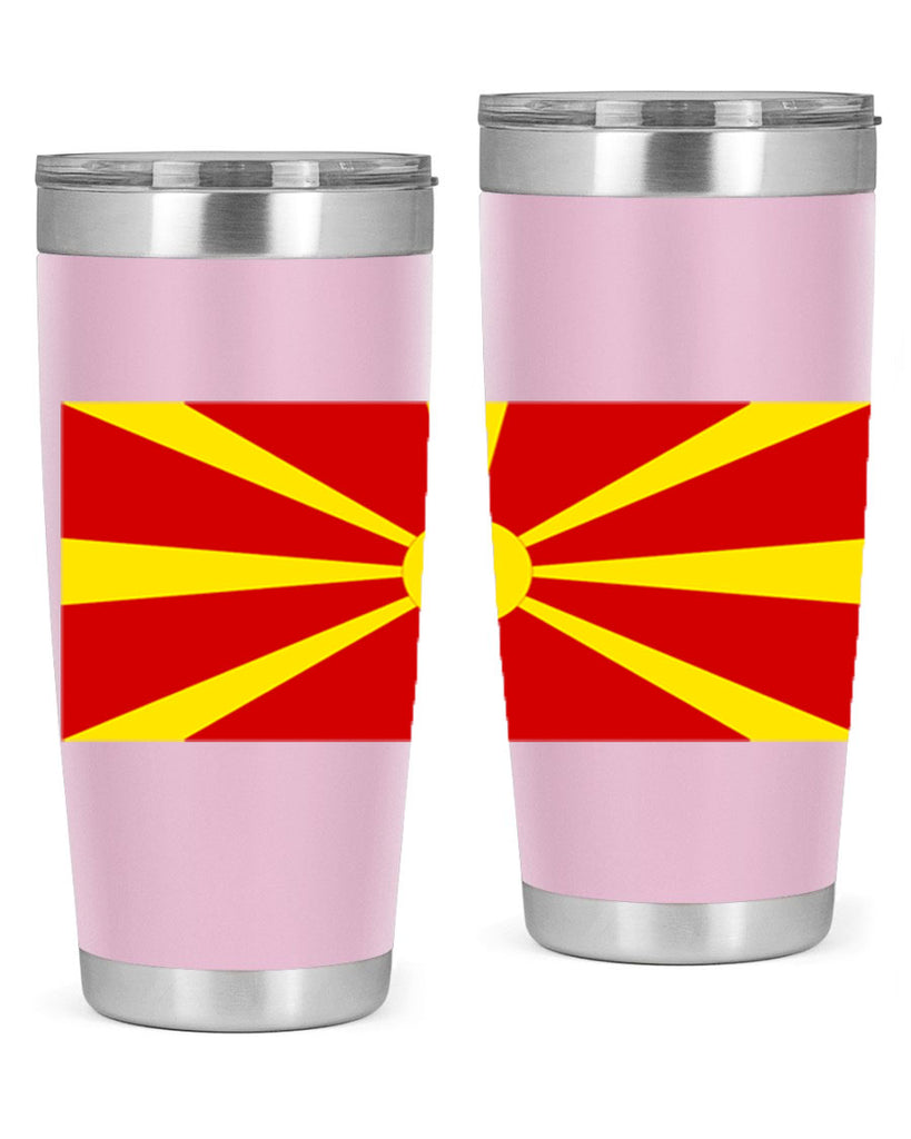 North Macedonia 69#- world flags- Tumbler