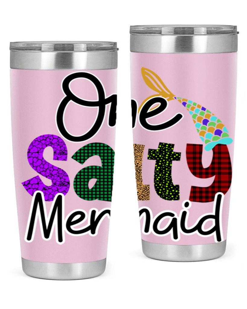 One Salty Mermaid 526#- mermaid- Tumbler