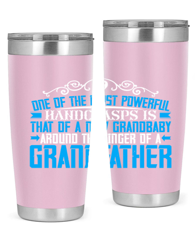 One of the most powerful handclasps is that of a new grandbaby 76#- grandpa - papa- Tumbler