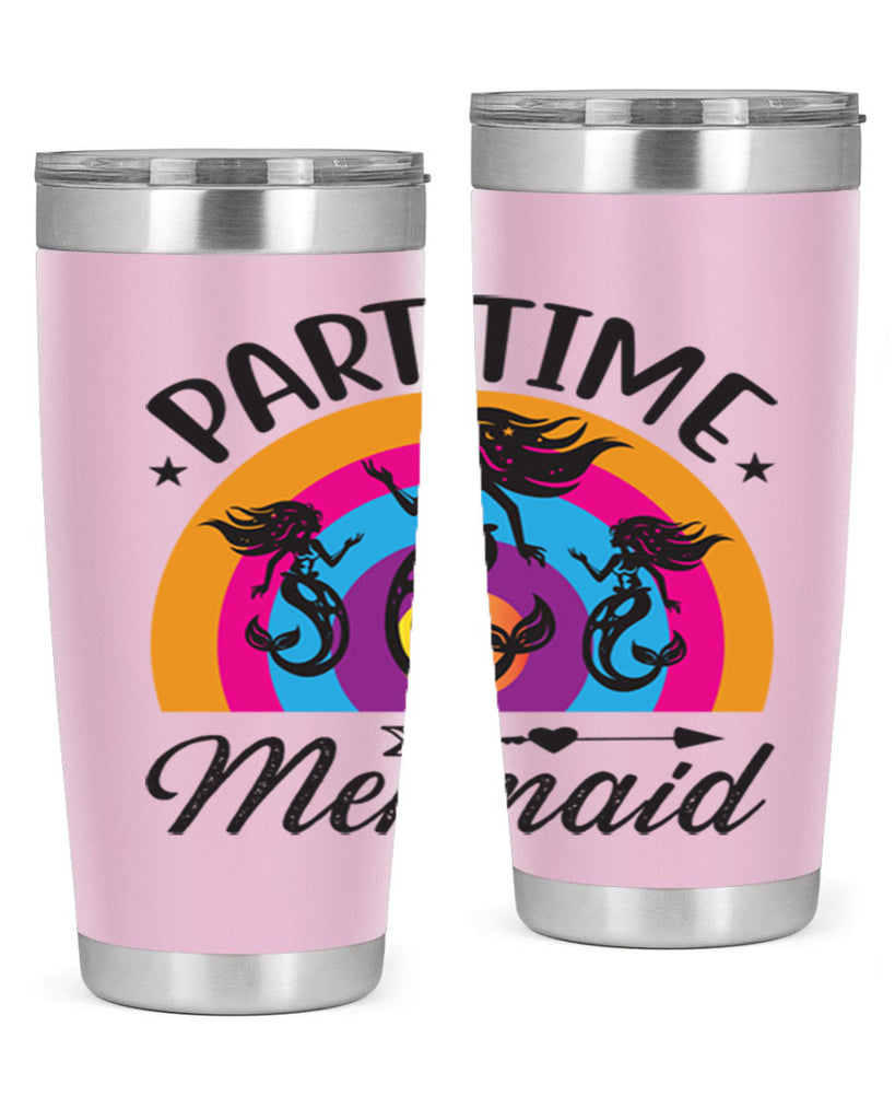 Part time mermaid 534#- mermaid- Tumbler