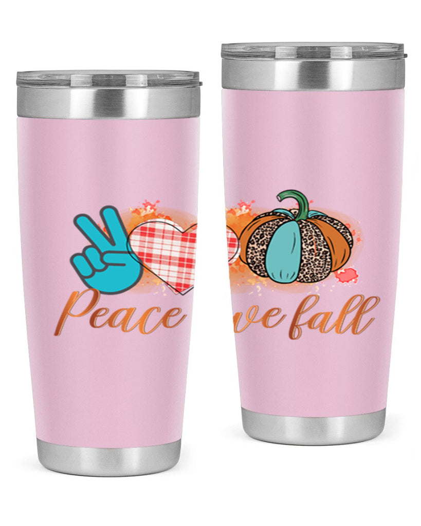 Peace Love Fall 466#- fall- Tumbler