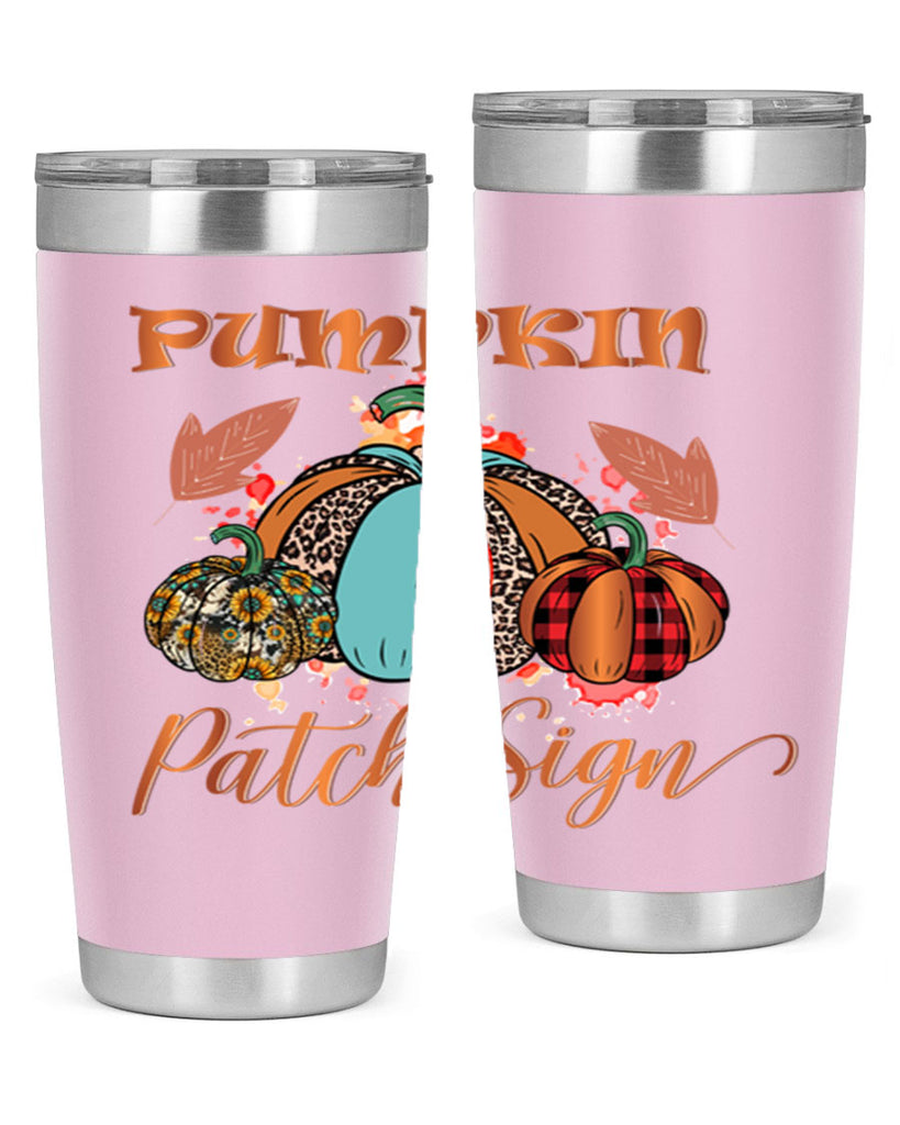 Pumpkin Patch Sign 530#- fall- Tumbler