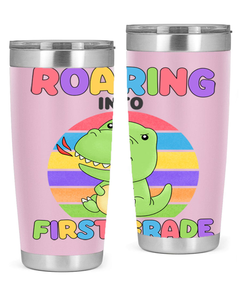 Roaring to 1st Grade Trex 2#- 1st grade- Tumbler