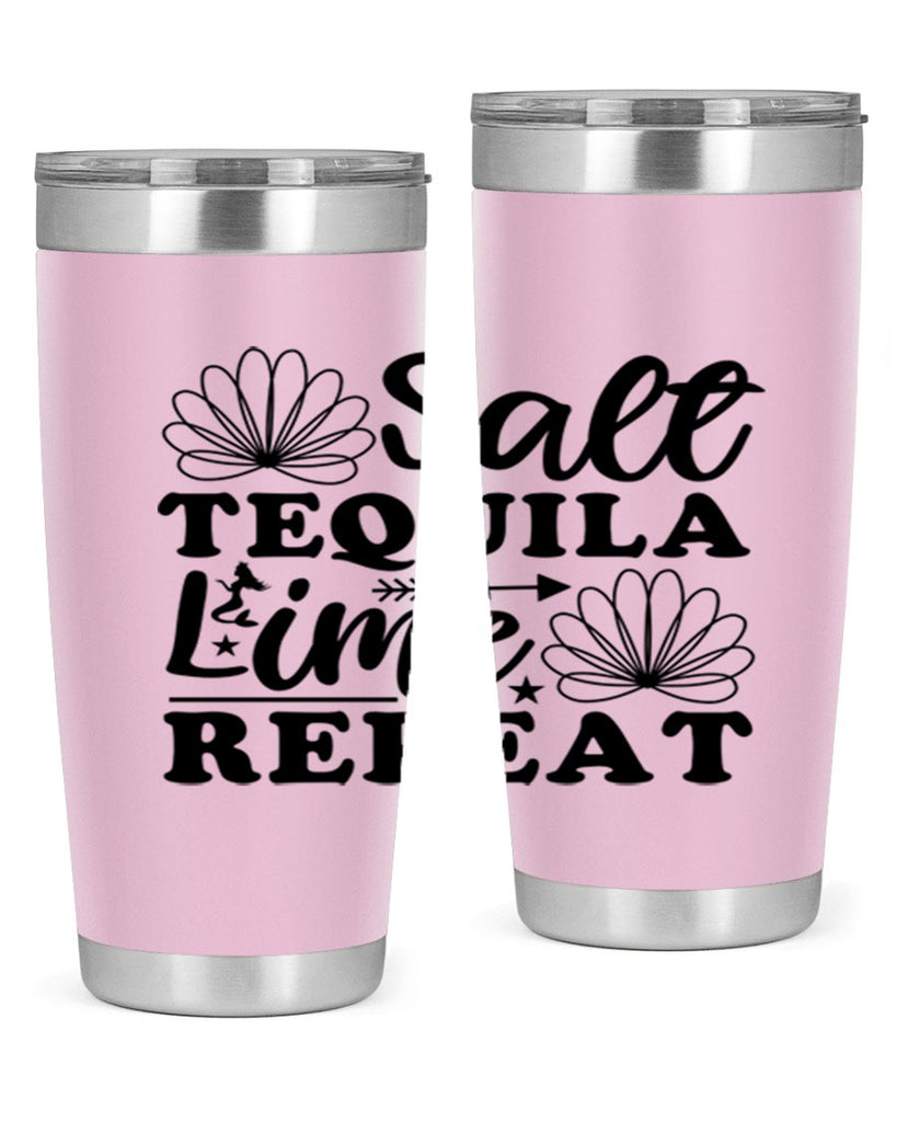 Salt Tequila Lime Repeat 557#- mermaid- Tumbler