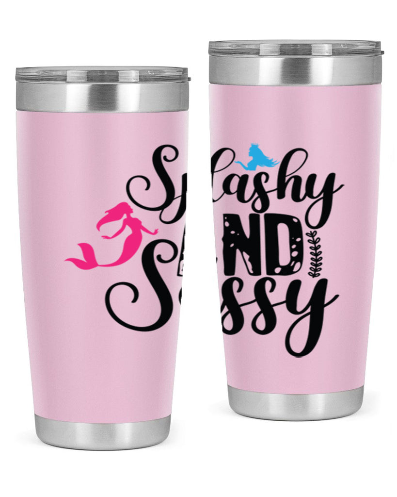 Splashy and Sassy 624#- mermaid- Tumbler