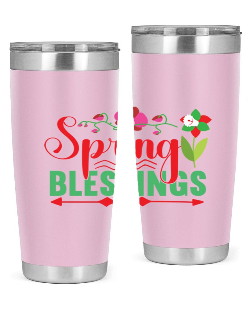 Spring Blessings 418#- spring- Tumbler