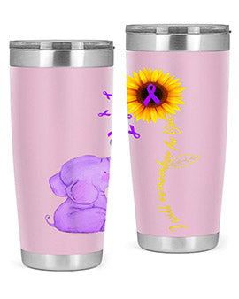 Sunflower Alzheimer Awareness shirt I Will Remember For You 215#- alzheimers- Tumbler