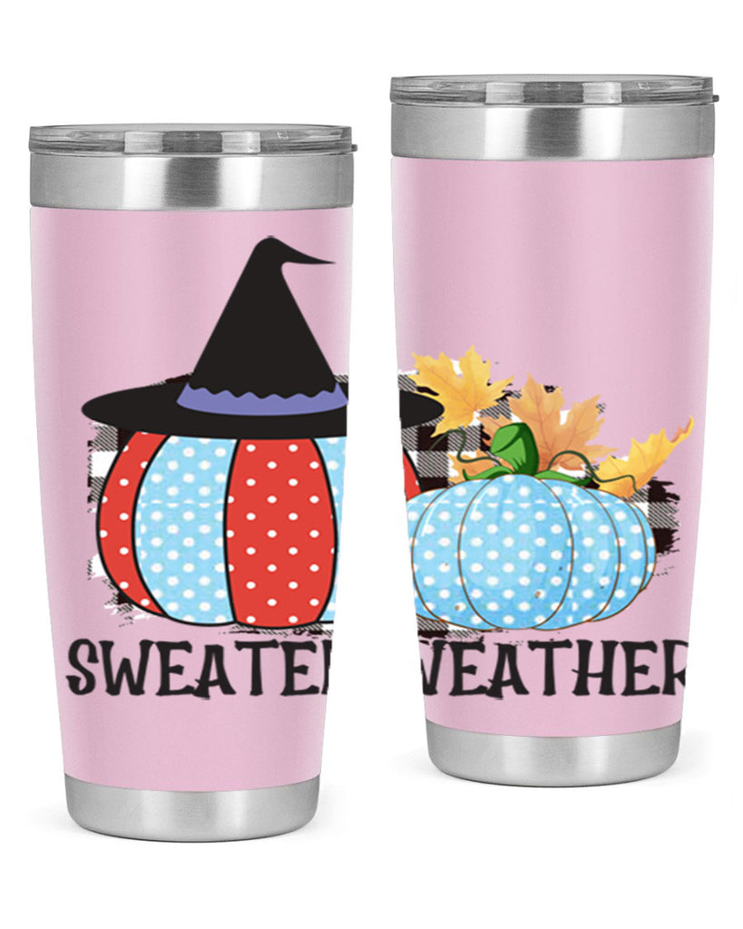 Sweater Weather Pumpkin Gnome 586#- fall- Tumbler