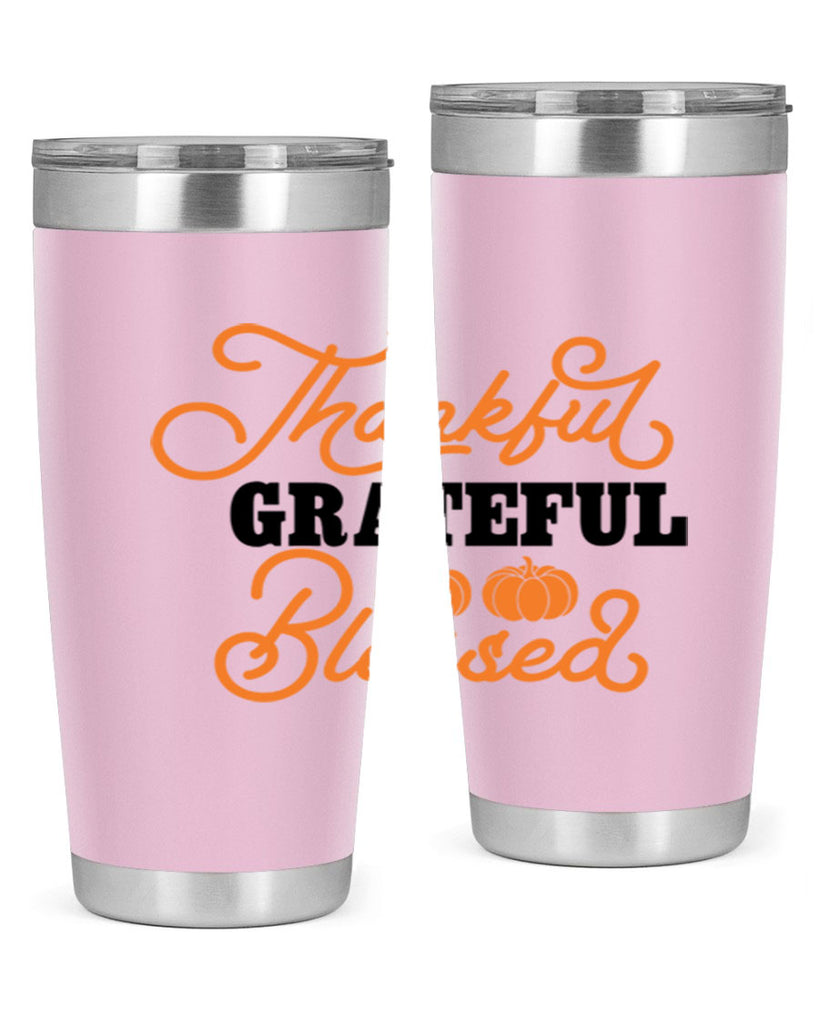 Thankful Grateful Blessed 604#- fall- Tumbler