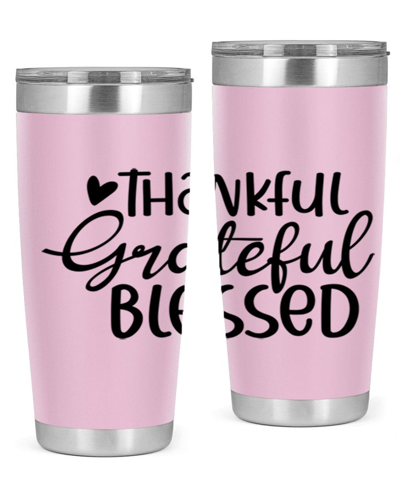 Thankful Grateful Blessed 605#- fall- Tumbler