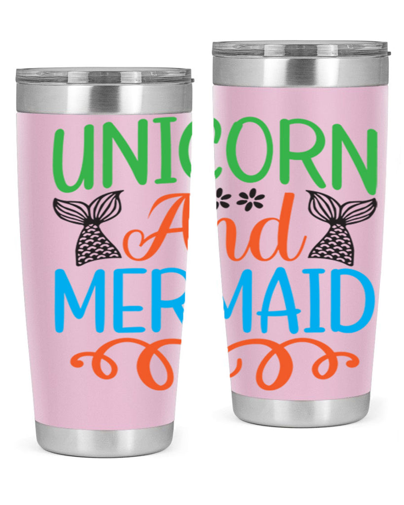 Unicorn And Mermaid 659#- mermaid- Tumbler