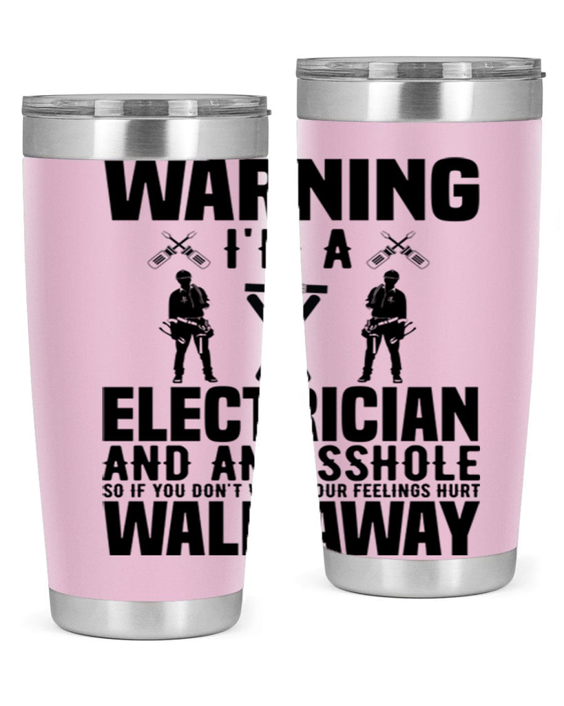 Warning Style 4#- electrician- tumbler