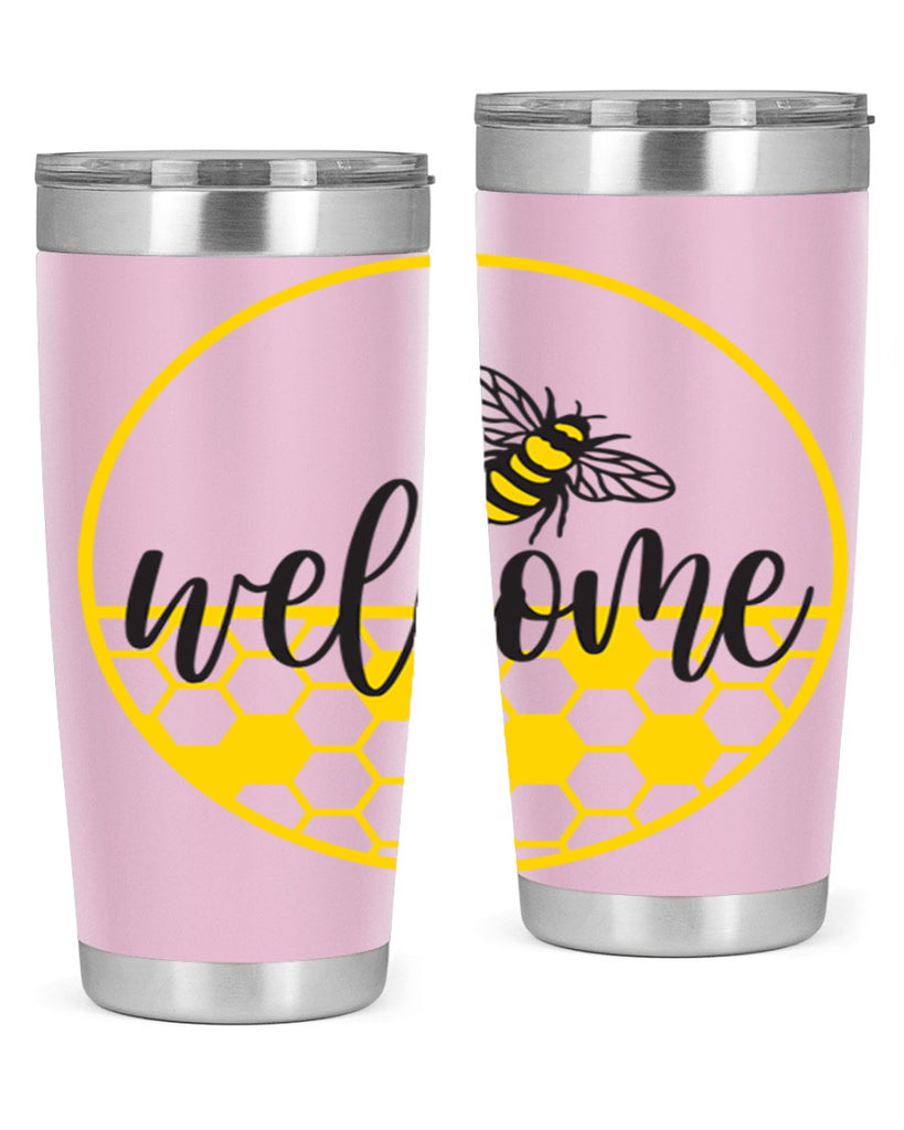 Welcome Bee and hive567#- spring- Tumbler