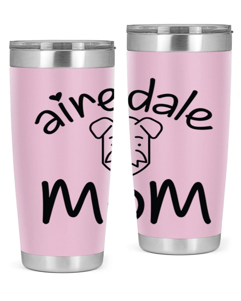 airedale mom 224#- mom- Tumbler