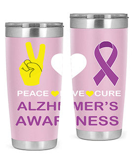 alzheimers awareness style 70#- alzheimers- Tumbler