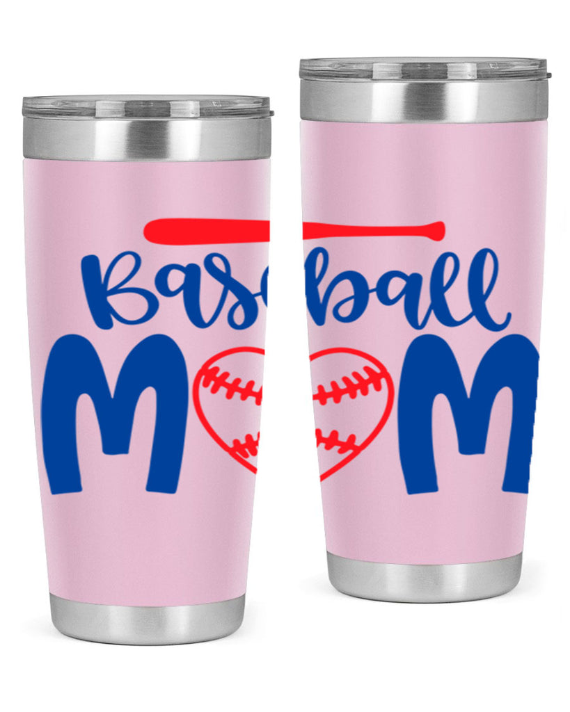 baseball mom 278#- mom- Tumbler