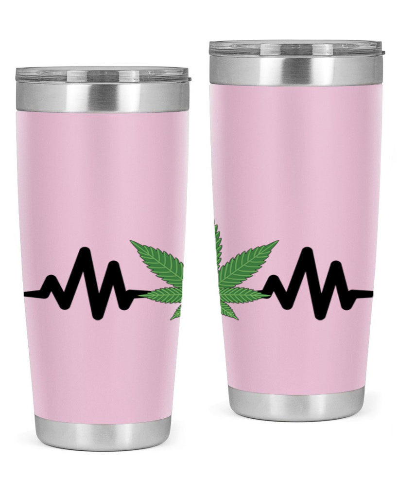 cannabis heartbeat 46#- marijuana- Tumbler