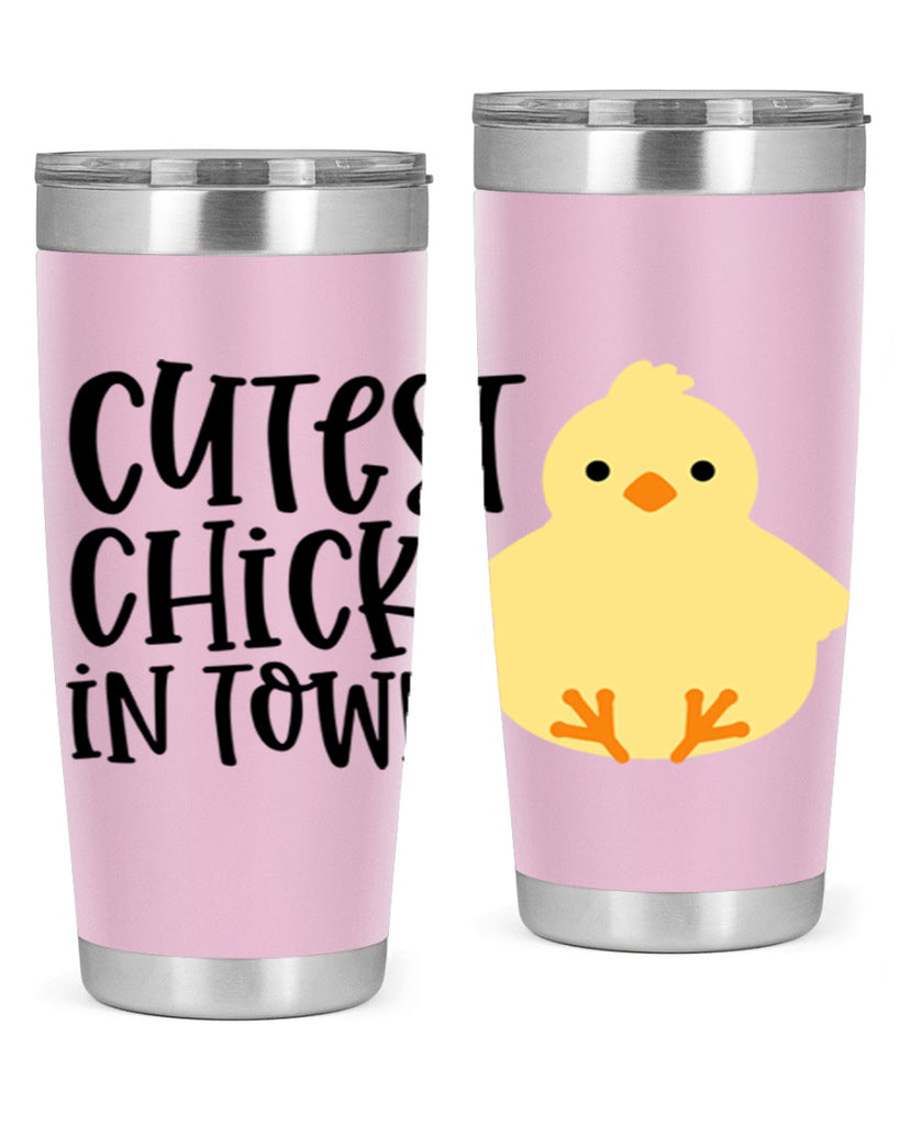 cutest chick in town 61#- easter- Tumbler