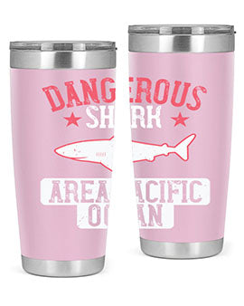 dangerous shark area pacific ocean Style 92#- shark  fish- Tumbler