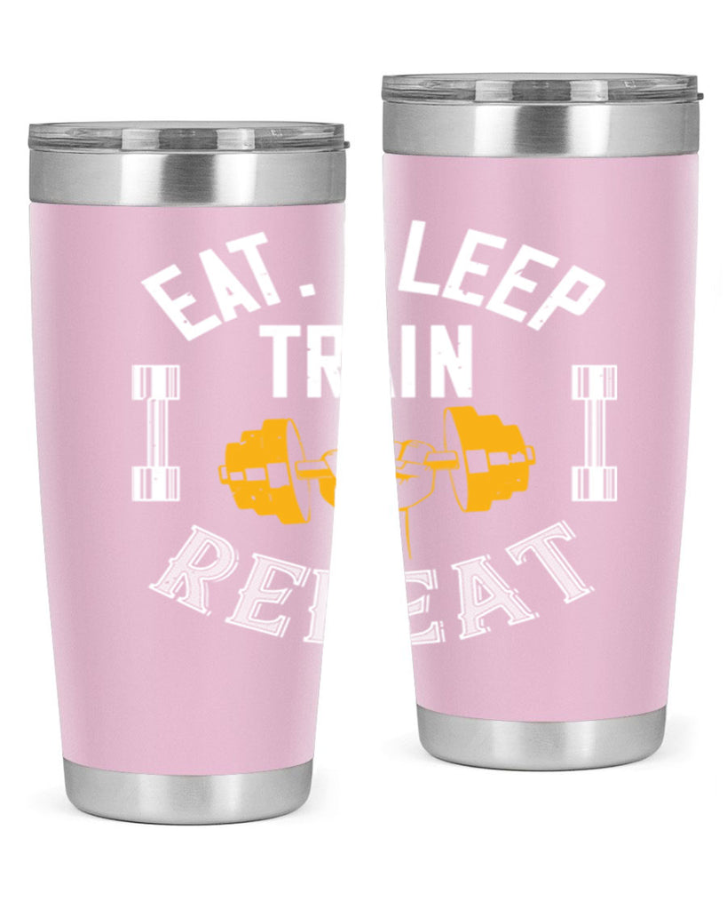 eat sleep train rapid 56#- gym- Tumbler