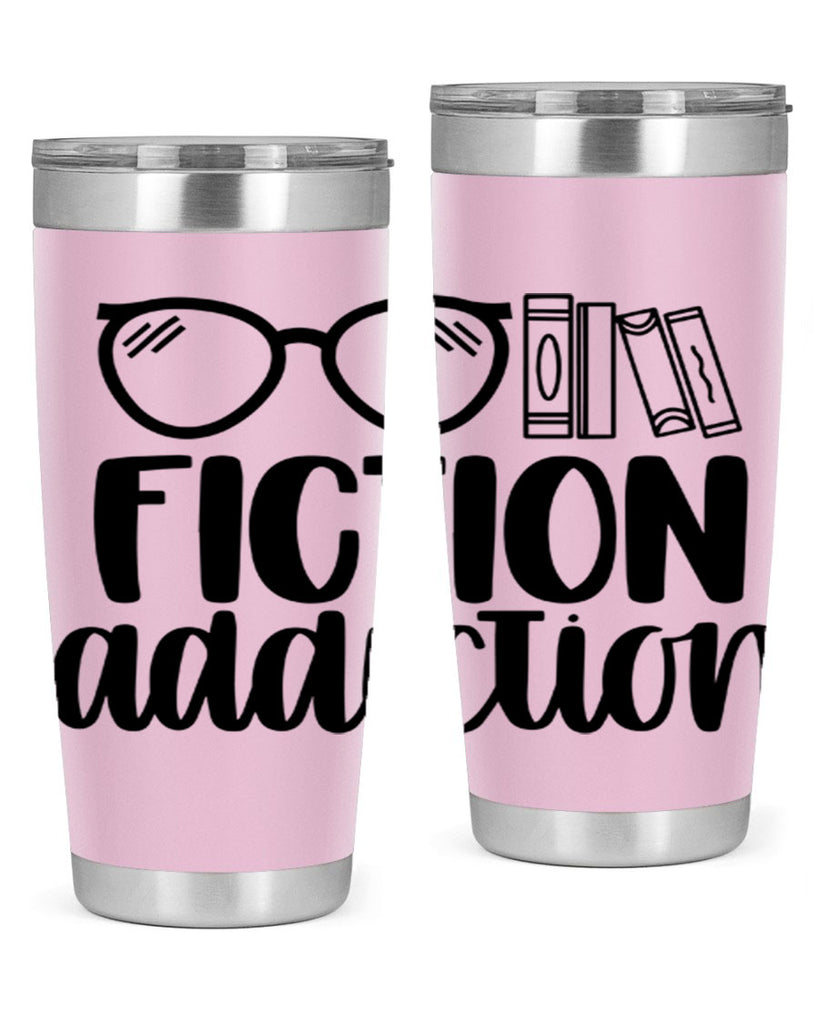 fiction addiction 40#- reading- Tumbler