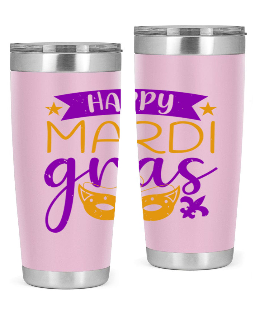 happy mardi gras 70#- mardi gras- Tumbler