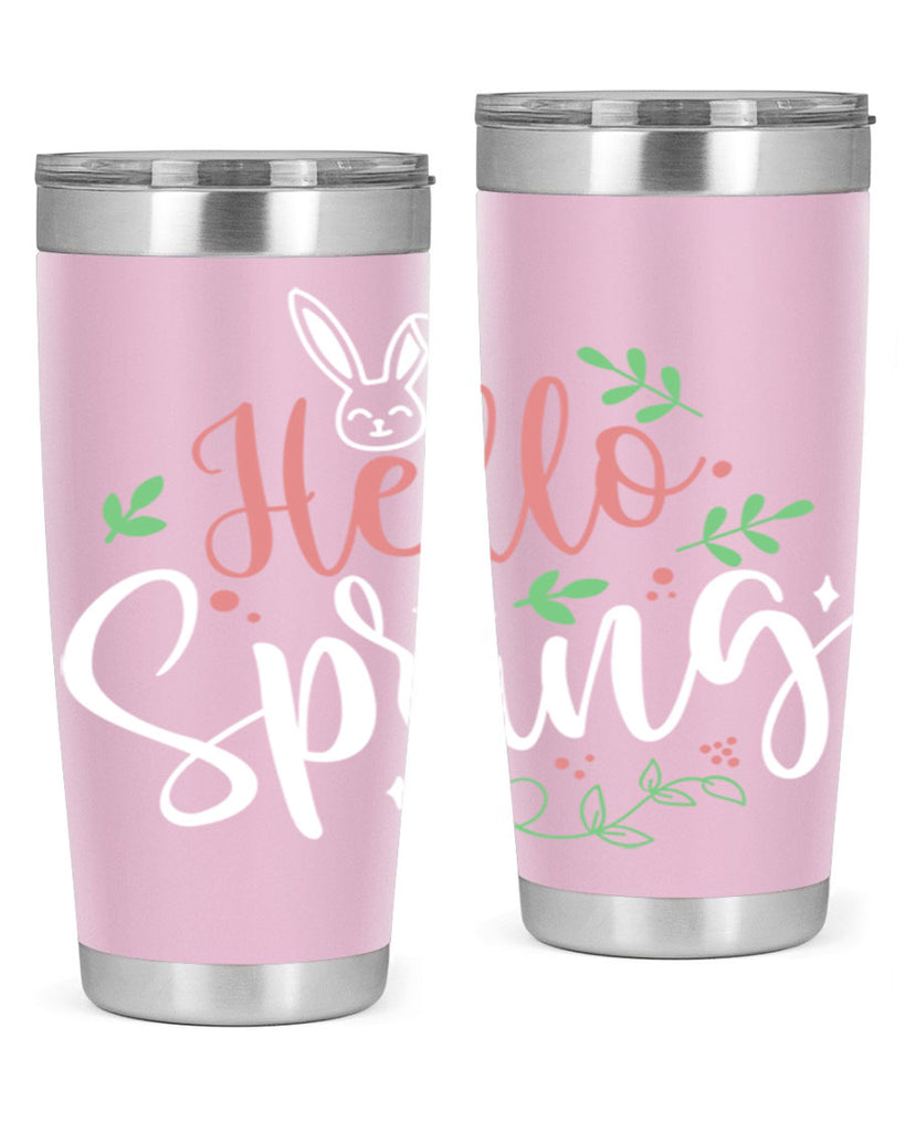 hello spring 77#- easter- Tumbler