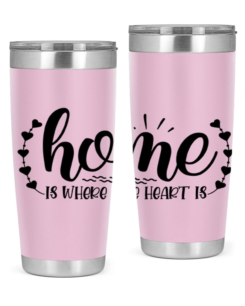 home is where the heart is 38#- home- Tumbler