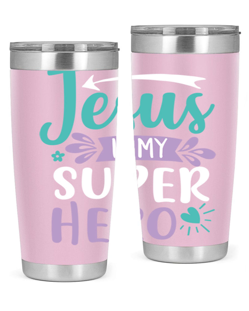 jesus is my superhero 71#- easter- Tumbler