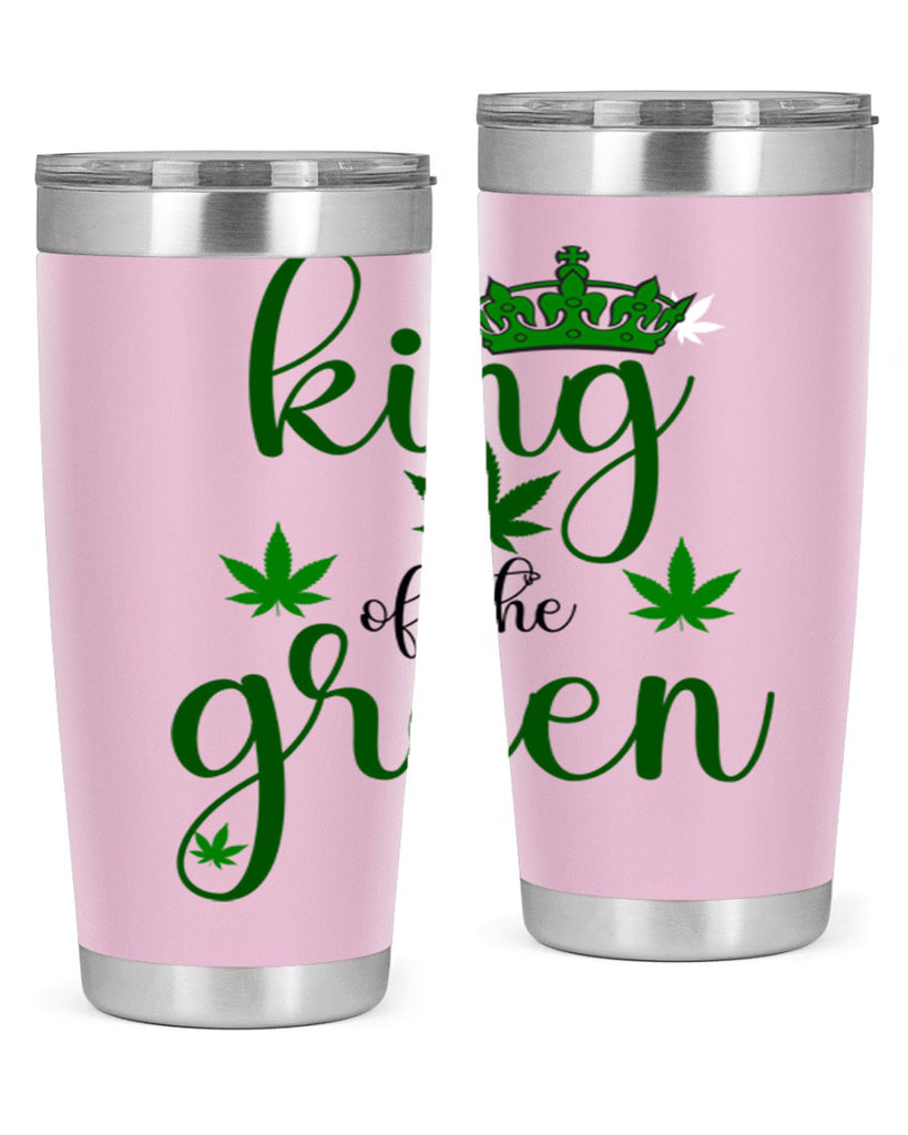 king of the green 177#- marijuana- Tumbler