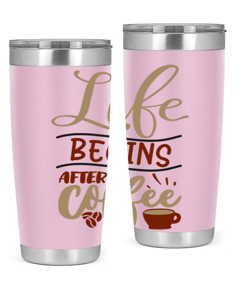 life begins after coffee 210#- coffee- Tumbler