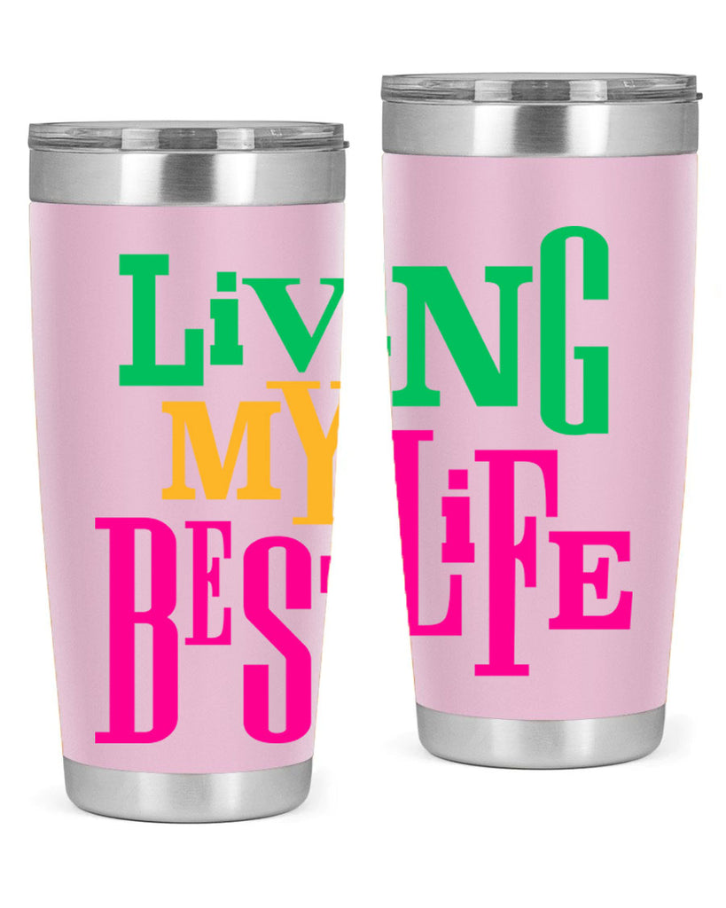 living my best life 96#- black words phrases- Cotton Tank