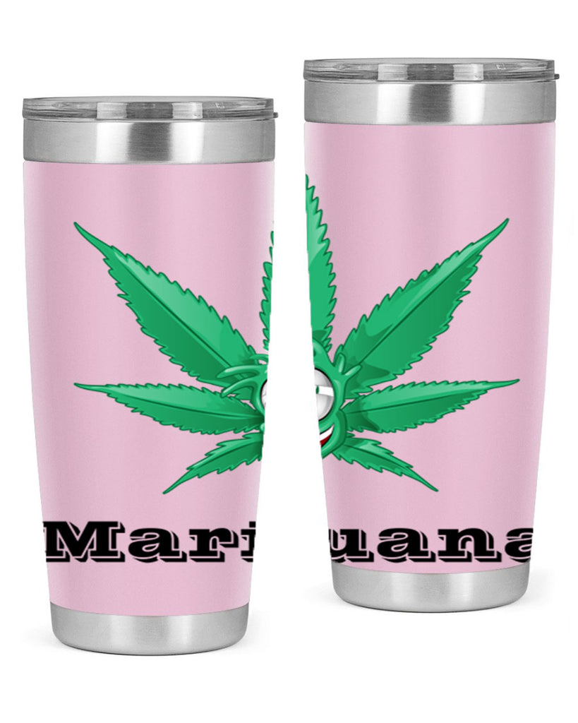 marijuana happy face 199#- marijuana- Tumbler