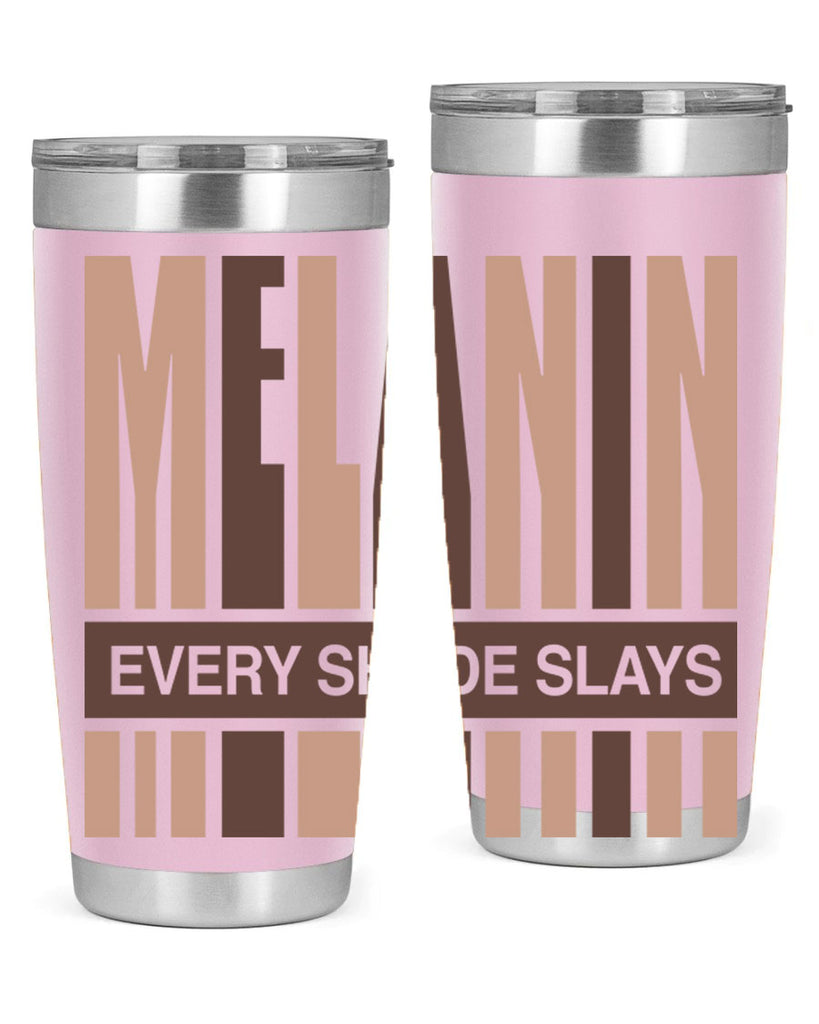 melanin every shade slays 90#- black words phrases- Cotton Tank