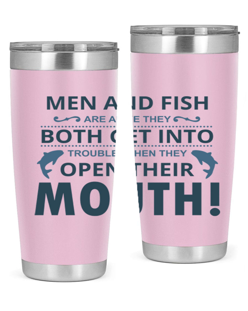 men fish 52#- fishing- Tumbler