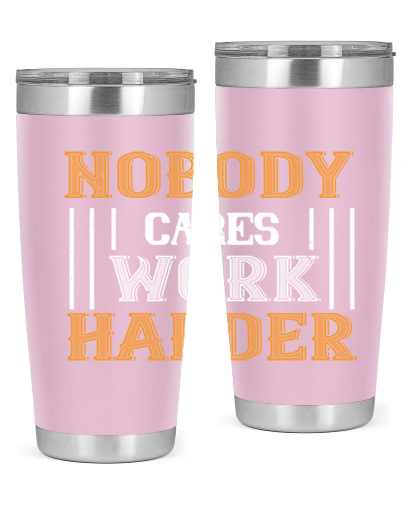 nobody i cares work herder 78#- gym- Tumbler