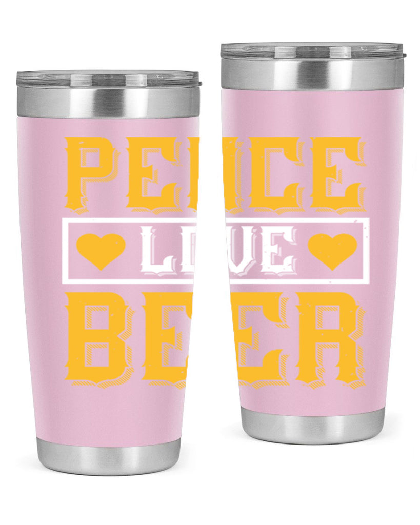 peace love beer 53#- beer- Tumbler