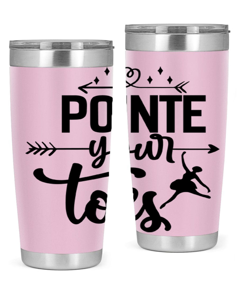 pointe your toes 72#- ballet- Tumbler