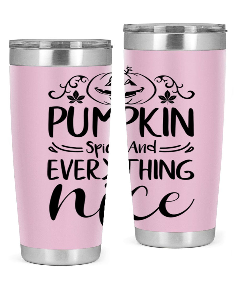pumpkin spice and everything nice 542#- fall- Tumbler